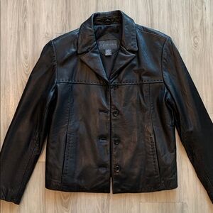 Relativity Black Real Genuine 100% Leather Jacket